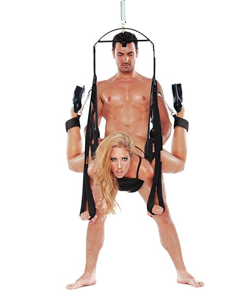 WhipSmart Bondage Pleasure Swing - Black Position Aids & Swings