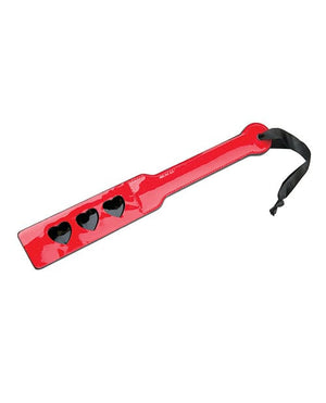 WhipSmart Heartbreaker Spanking Paddle - Red/Black Bondage Blindfolds & Restraints