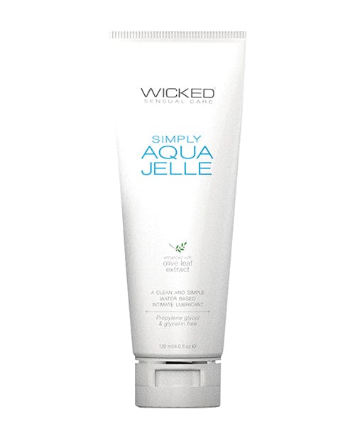 Wicked Sensual Care Simply Aqua Jelle Water Based Lubricant 4oz Lubricants