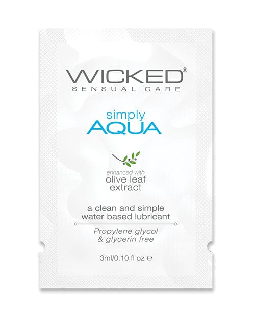 Wicked Sensual Care Simply Aqua Water Based Lubricant 1oz Lubricants