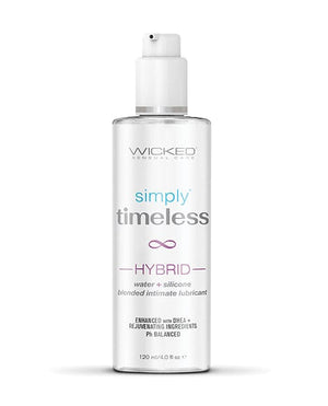 Wicked Sensual Care Simply Timeless Hybrid Water & Silicone Lubricant - oz 4 oz Lubricants