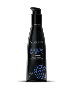 Wicked Sensual Care Water Based Lubricant - 4 Oz Blueberry Muffin Lubricants