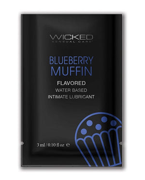 Wicked Sensual Care Water Based Lubricant Blueberry Muffin Lubricants