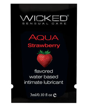 Wicked Sensual Care Water Based Lubricant Strawberry Lubricants