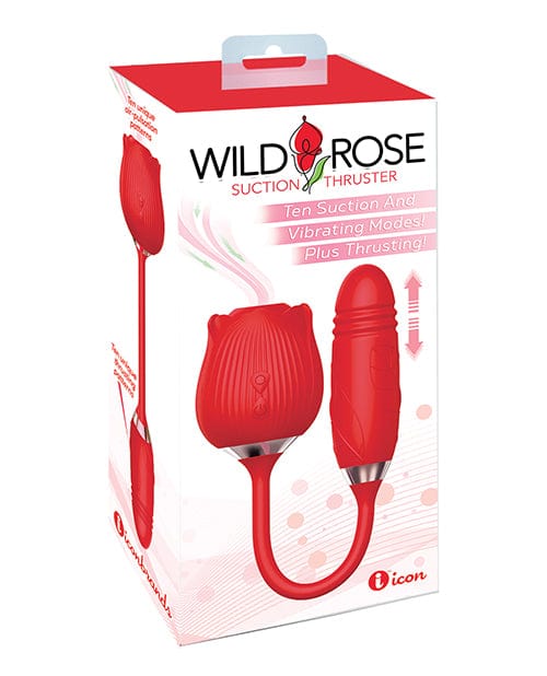 Wild Rose & Thruster Vibrator - Red Stimulators