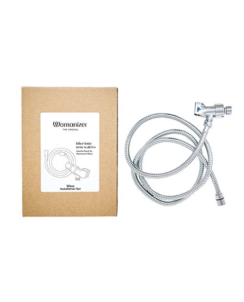 Womanizer Wave Shower Hose & Arm Mount Set - Chrome Stimulators