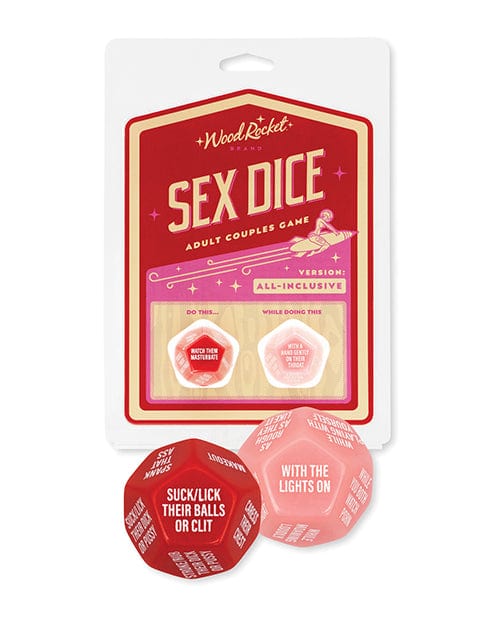 Wood Rocket Adult Couples Sex Dice Game - Red Games For Romance & Couples