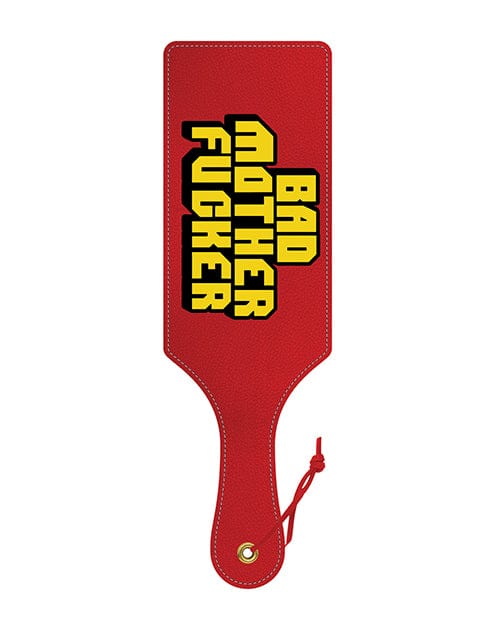 Wood Rocket Bad Mother Fucker Paddle - Multi-Color Bondage Blindfolds & Restraints