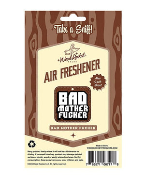 Wood Rocket LLC Novelties Wood Rocket Bad Mother Fucker Air Freshener - New Car Smell