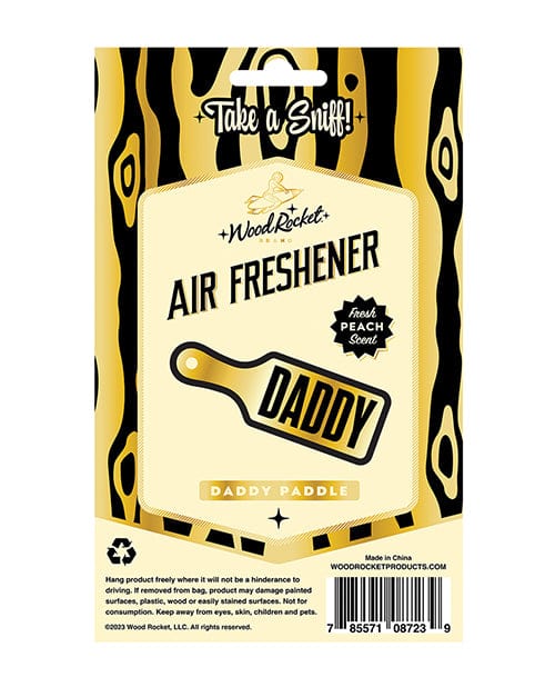 Wood Rocket LLC Novelties Wood Rocket Daddy Paddle Air Freshener - Peach