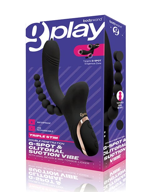 XGen Bodywand G-Play Triple Stimulation Squirt Trainer - Black Stimulators
