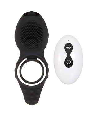 Zero Tolerance Mr. Flicker Vibrating Cock Ring - Black Penis Enhancement