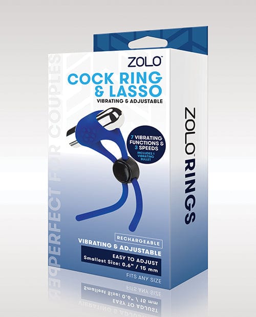 ZOLO Cock Ring & Lasso - Blue Penis Enhancement